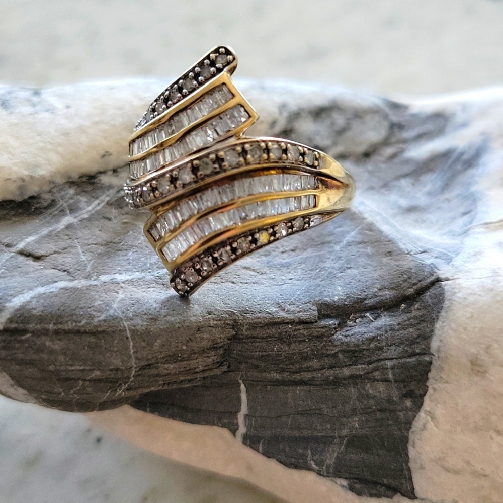 Baguette diamond ring size 11